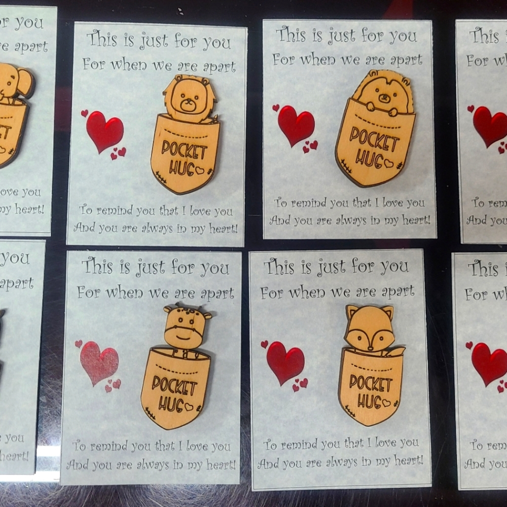 Handmade Pocket Hug Token Inspiring Encouragement Love Reminder.....Random Pick